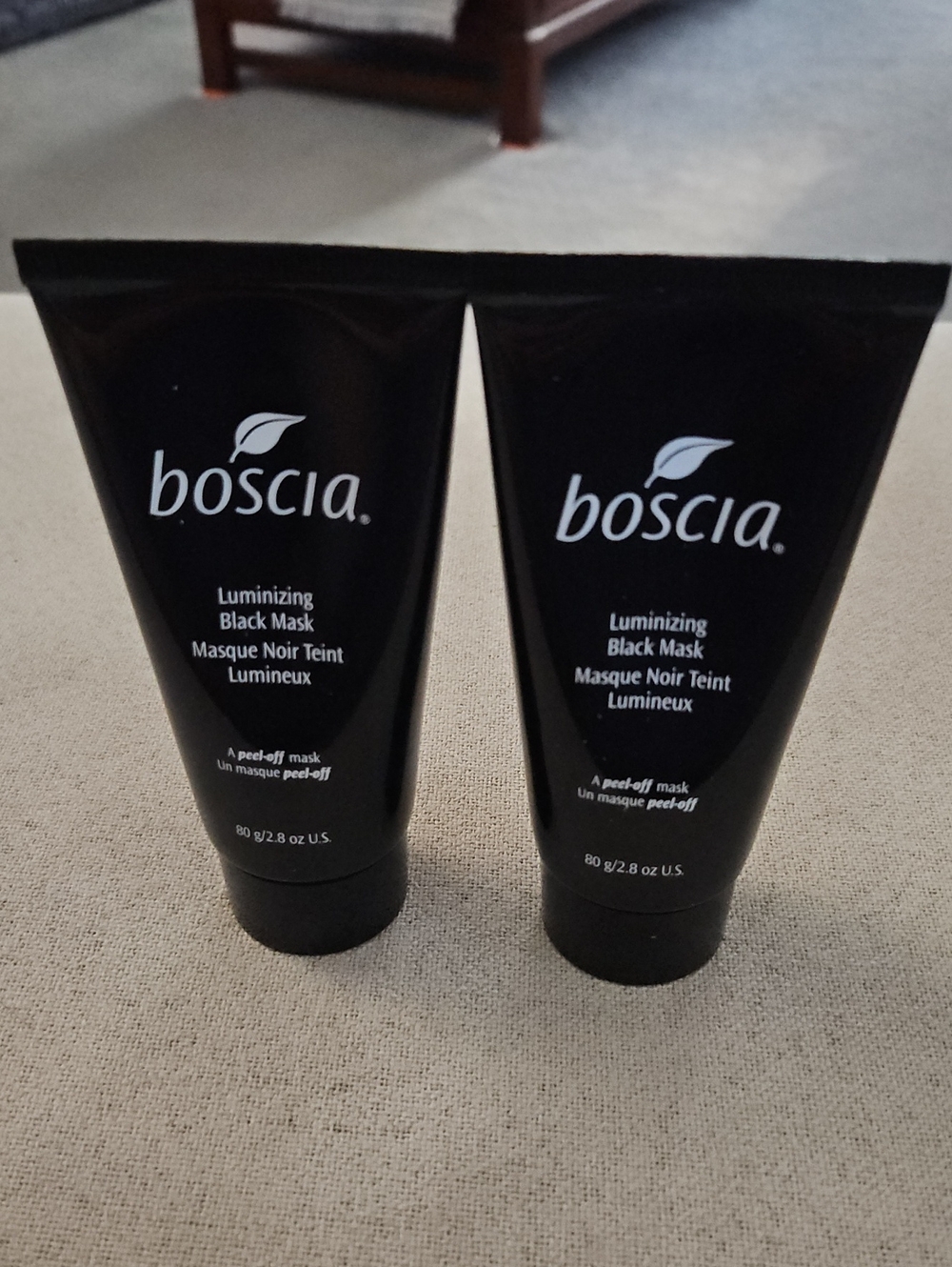 boscia Luminizing Black Peel-Off Mask Duo — Black Tubes 2.8 Oz Each